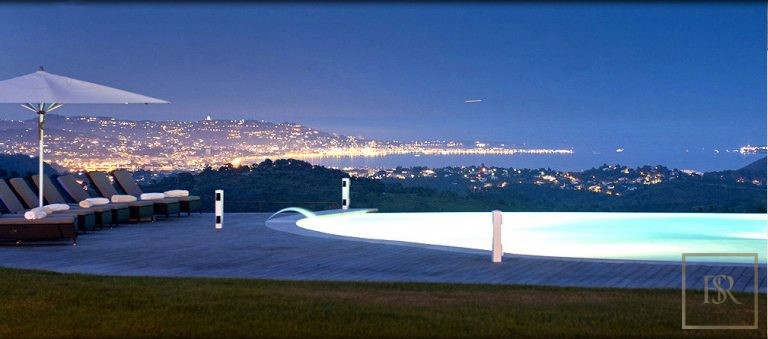 Luxury Villa splendid panoramic sea view & Lérins Islands 3 heated swimming pools, tennis court, 17 bedrooms in Frejus buy for sale For Super Rich