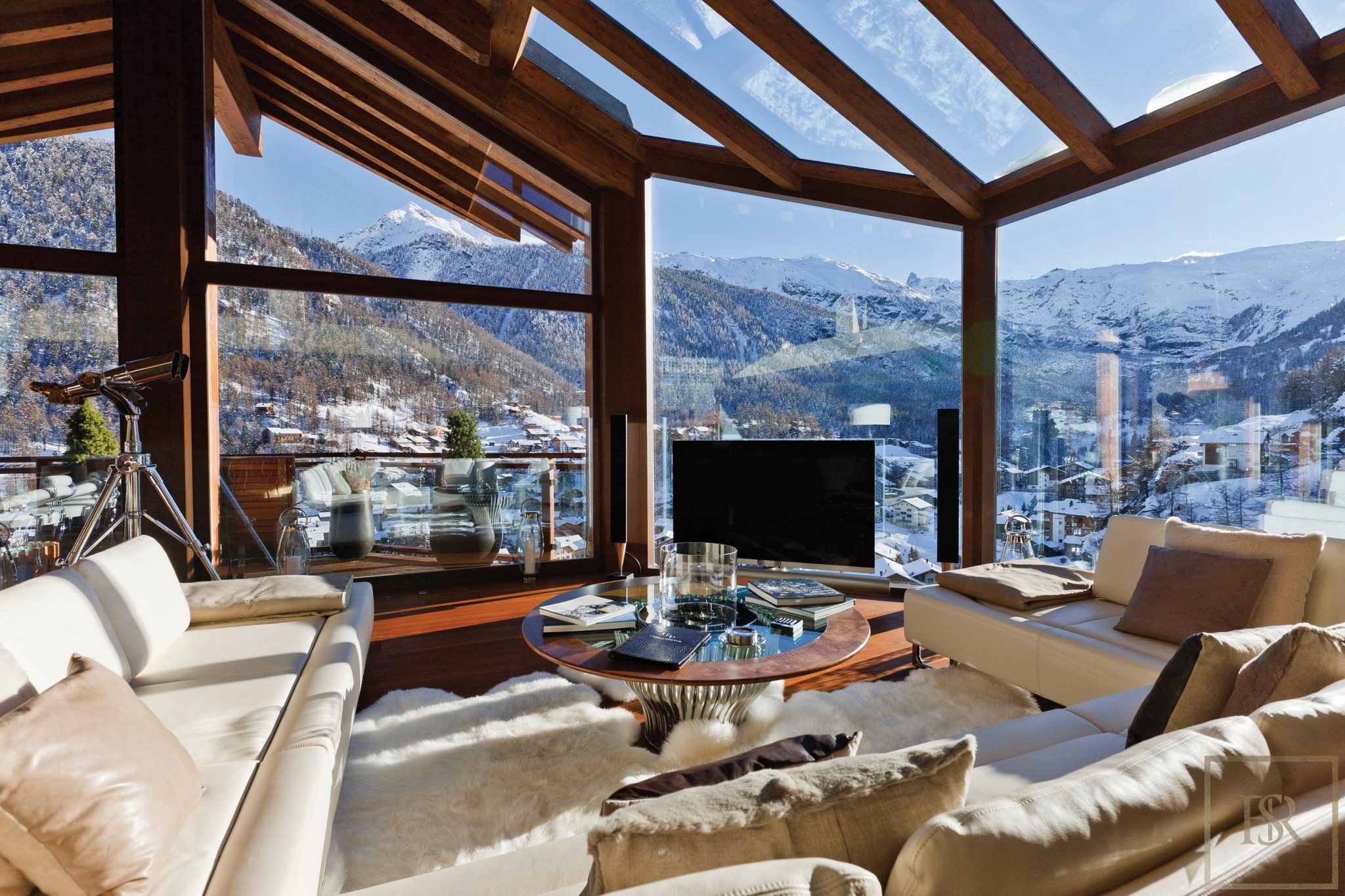 For super rich ultra luxury real estate properties homes, most expensive houses, rent unique penthouse apartment and ultimate villa in Zermatt Switzerland for rent holiday