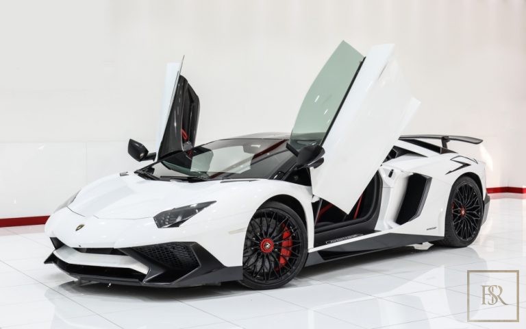 2017 Lamborghini Aventador SV Roadster LP750-4 White for sale For Super Rich