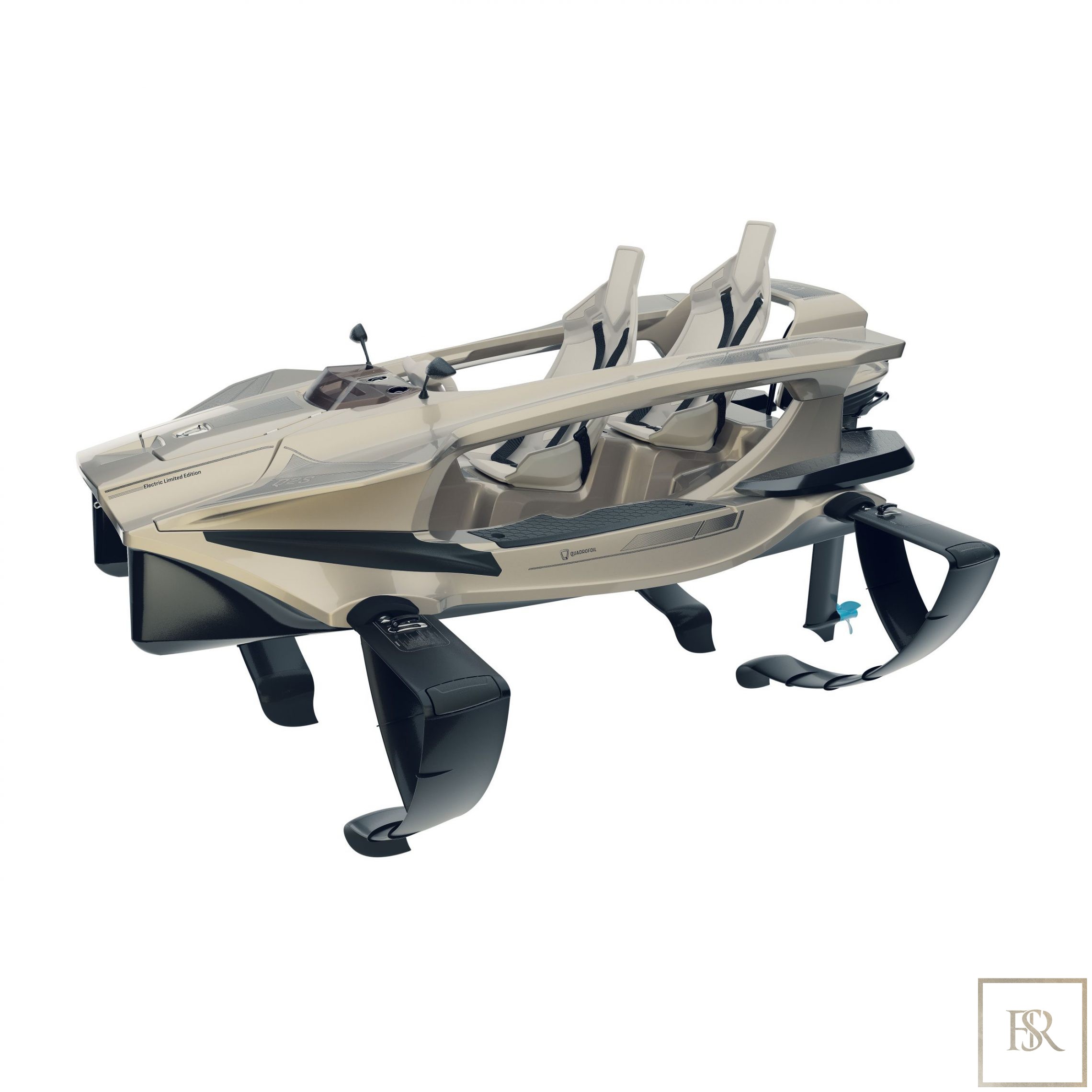 Electric boat - Quadrofoil Q2S Limited Edition for sale For Super Rich