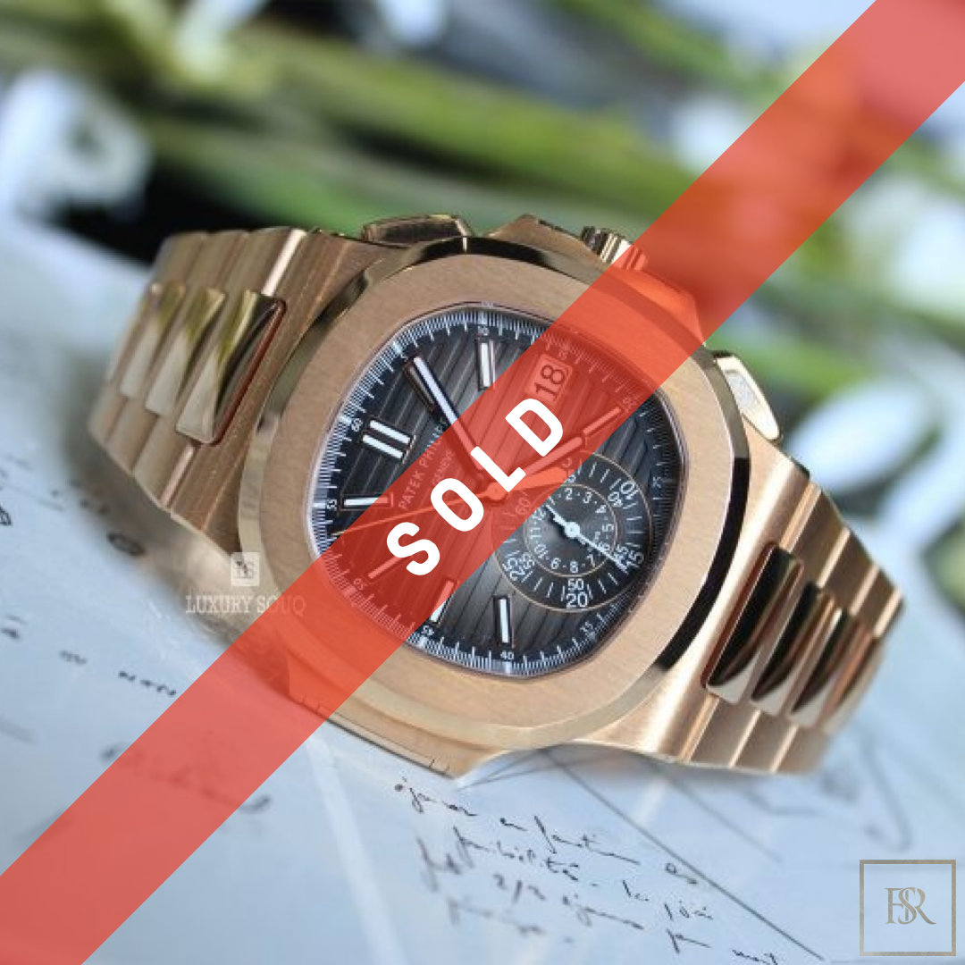 Watch PATEX PHILIPPE Nautilus Chronograph 18k rose gold  for sale For Super Rich