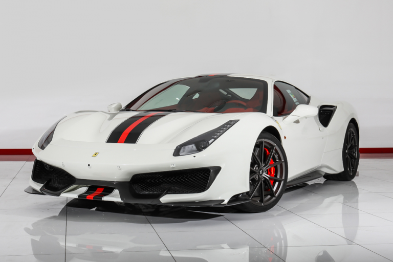 2019 Ferrari 488 Pista White/Red for sale For Super Rich
