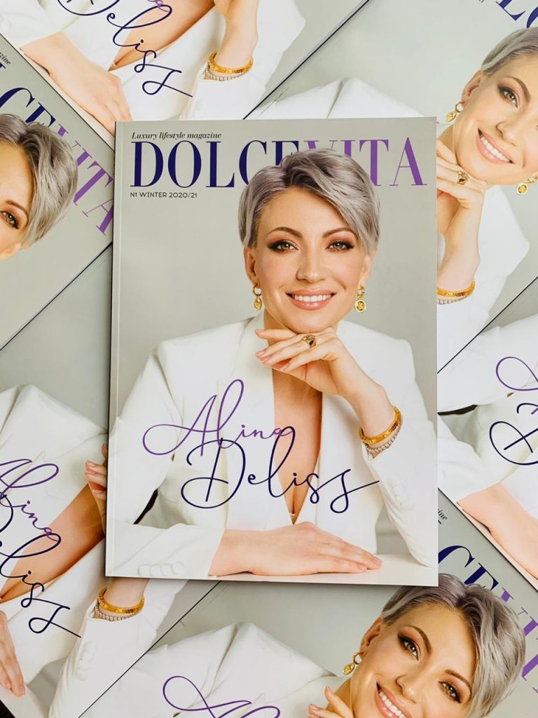 Cover page first issue DOLCEVITA Luxury Lifestyle Magazine Russia 2020/2021