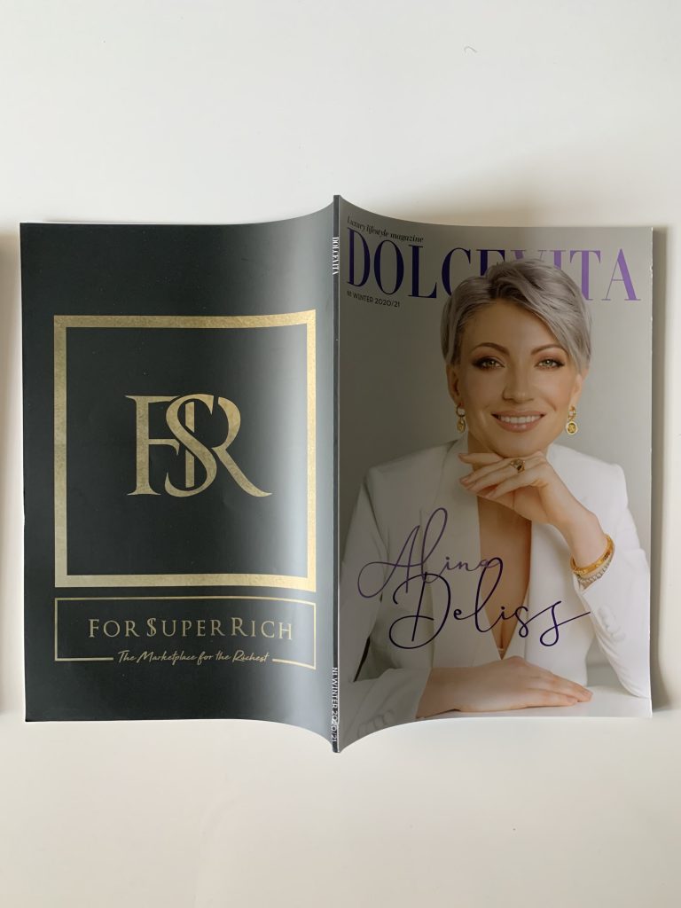 Back Cover ForSuperRich.com for the 1st issue DOLCEVITA Luxury Lifestyle Magazine Russia 2020/2021