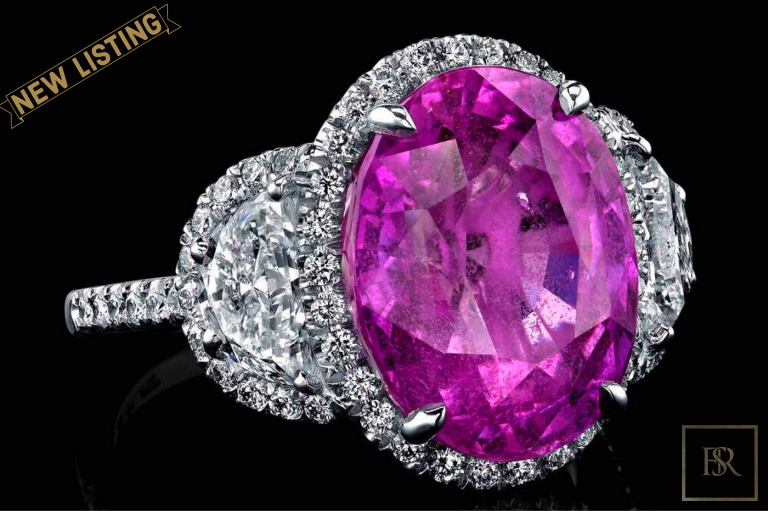 Jewelry, GIA CERTIFIED 10.01 NATURAL PINK SAPPHIRE
