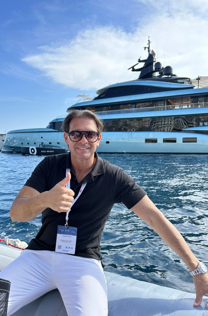Monaco Yacth Show 2023 - Eric Poirier Owner & Founder of ForSuperRich.com 