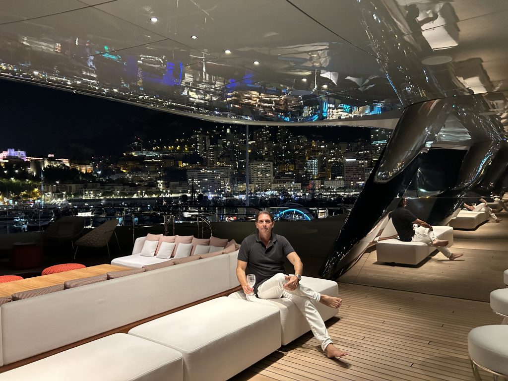 Monaco Yacth Show 2023 - Eric Poirier Owner & Founder of ForSuperRich.com on board of VVIP private event on the SAVANNAH 83.5M Feadship Superyacht 