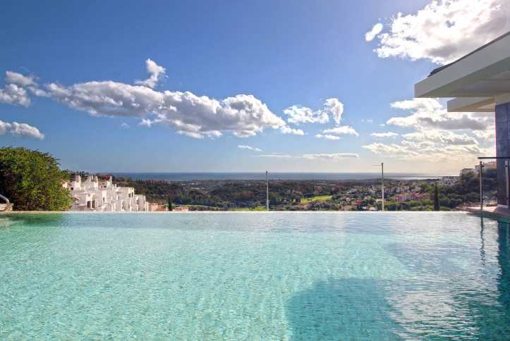 Villa Panoramic View, Sea View, Mountain View, City view, Pool View - Los Arqueros Benahavis Marbella buy for sale For Super Rich